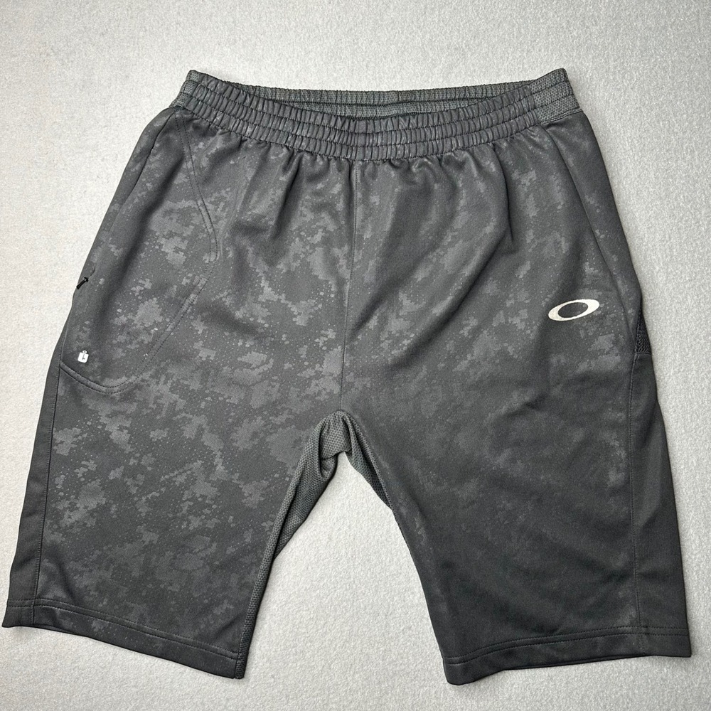 Oakley Athletic Shorts Mens Large Black Digital Camo Ohydrolix 449089JP